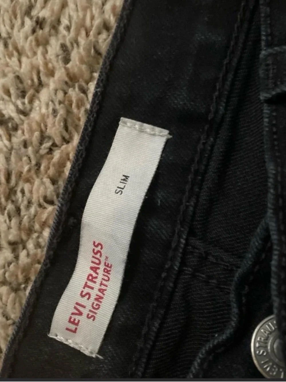 Levi's Black Straight-Leg Jeans